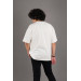 Oversized Modal Fabric Zero Collar Printed Men's T-Shirt