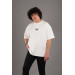 Oversized Modal Fabric Zero Collar Printed Men's T-Shirt