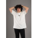 Oversized Modal Fabric Zero Collar Printed Men's T-Shirt