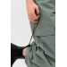 Trousers Water Green Pocket Detailed Parachute Fabric Leg Laced