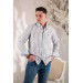 Paul Martin Canadian Thick Striped Collar Button Linen Summer Men's Shirt