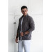 Polar Slimfit Zippered Stand Up Collar Men's Cardigan