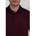 Polo Neck Pocket Classic Cut Patterned Men's T-Shirt