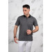 Polo Neck Pocket Classic Cut Patterned Men's T-Shirt