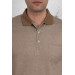 Polo Neck Pocket Classic Cut Patterned Men's T-Shirt