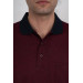 Polo Neck Pocket Classic Cut Patterned Men's T-Shirt