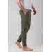 Regular Fit Men's Jogger Trousers With Elastic Waist