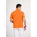 Regular Fit Men's Zipper Detailed Polo Collar Cotton T-Shirt