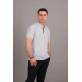 Regular Fit Men's Zipper Detailed Polo Collar Cotton T-Shirt