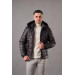 Men's Regular Fit With Hooded Lined Quilted Jacket