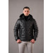 Men's Regular Fit With Hooded Lined Quilted Jacket