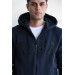 Regularfit Hooded Zippered 3 Thread Thick Men's Sweatshirt