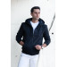 Regularfit Hooded Zippered 3 Thread Thick Men's Sweatshirt