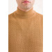 San&Fa Knitting Pattern Half Balikci Regular Fit Men's Knitwear Sweater