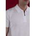 San&Fa Polo Collar Regular Fit Patterned Men's Knitwear T-Shirt