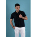 San&Fa Polo Collar Regular Fit Patterned Men's Knitwear T-Shirt