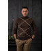 San&Fa Regular Fit Half Fisherman Wool Men's Knitwear Sweater