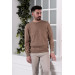 San&Fa Zero Collar Patterned Regular Fit Men's Knitwear Sweater