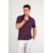 Men's Slimfite Polo Collar Lycra Patterned T-Shirt