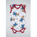 Cotton Patterned Baby Strap Snapped Body