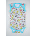 Cotton Patterned Baby Strap Snapped Body