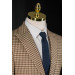 Sir Regular Fit Bag Pocket Plaid Double Slit Half Lined Men Single Jacket