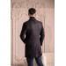 Sir Slimfite Cashmere Wool Plaid Single Pleated Men's Coat