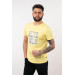 Men's Slimfi̇t Basic Printed T-Shirt