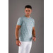 Men's Slimfite Printed Cotton Combed T-Shirt