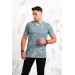 Men's Slimfite Printed Cotton Combed T-Shirt