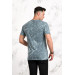 Men's Slimfite Printed Cotton Combed T-Shirt