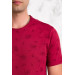 Men's Slimfite Printed Cotton Combed T-Shirt