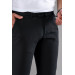 Slim Fit Slim-Leg Waist Drawstring Textured Personality Fabric Trousers