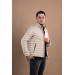 Slimfit Men's Puffer Coat With High Collar Zipper