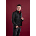 Slimfit Men's Puffer Coat With High Collar Zipper