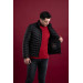 Slimfit Men's Puffer Coat With High Collar Zipper