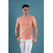 Slimfit Textured Cycling Collar Men's T-Shirt