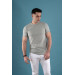 Slimfit Textured Cycling Collar Men's T-Shirt