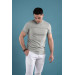 Slimfit Textured Cycling Collar Men's T-Shirt