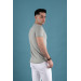 Slimfit Textured Cycling Collar Men's T-Shirt