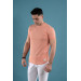 Slimfit Textured Cycling Collar Men's T-Shirt