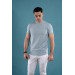 Slimfit Textured Cycling Collar Men's T-Shirt