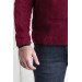 Slimfit Zipper Collar Men's Fleece Sweatshirt