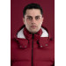 Men's Inflatable Puffer Jacket With Slimfit Hooded Lined