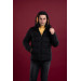 Men's Inflatable Puffer Jacket With Slimfit Hooded Lined