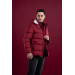 Men's Inflatable Puffer Jacket With Slimfit Hooded Lined