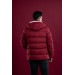 Men's Inflatable Puffer Jacket With Slimfit Hooded Lined