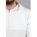 Slimfit Hooded Men's Sports White Sweatshirt