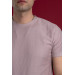 Slimfit Patterned Men's Combed Cotton T-Shirt