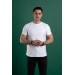 Slimfit Patterned Men's Combed Cotton T-Shirt